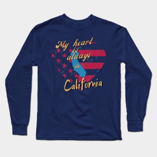 My Heart is always in California Long Sleeve T-Shirt